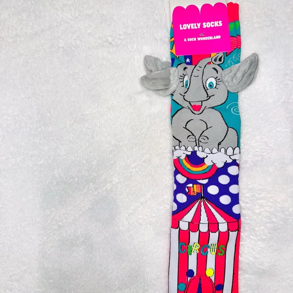 New Circus Elephant Kids Socks